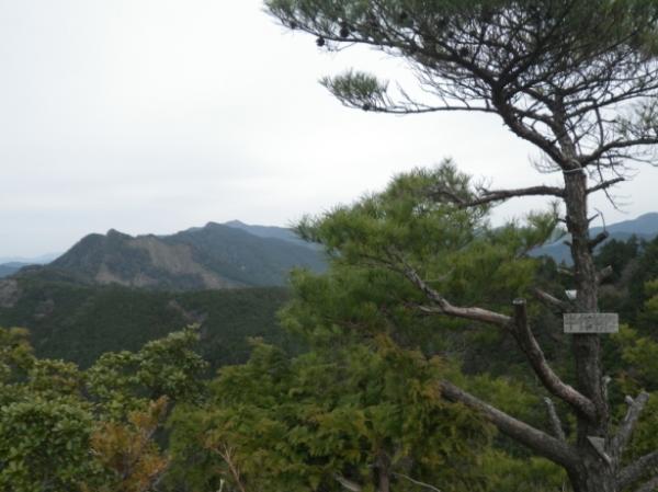 山頂からは紀州の山並みの展望がいいですよ。